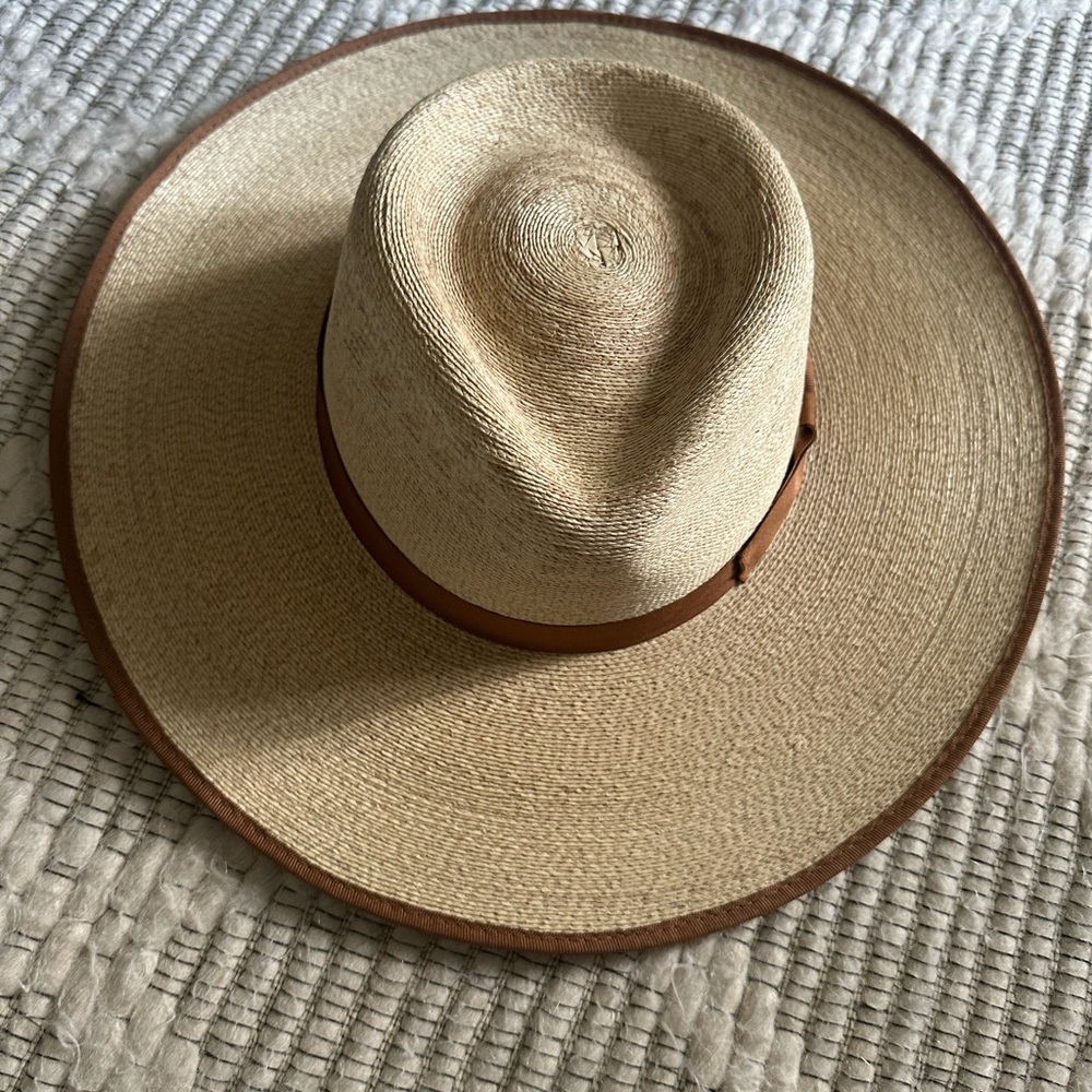 Brixton Tan and Brown Wide-Brim Hat